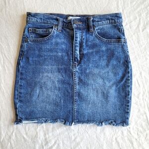 Pull&Bear Retro Denim Mini Skirt